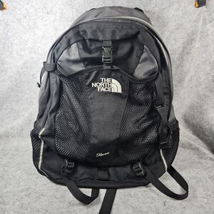 The North Face Recon Black Laptop School Travel Hiking Backpack READ